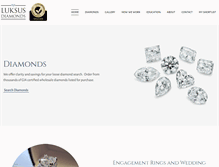 Tablet Screenshot of luksusdiamonds.com